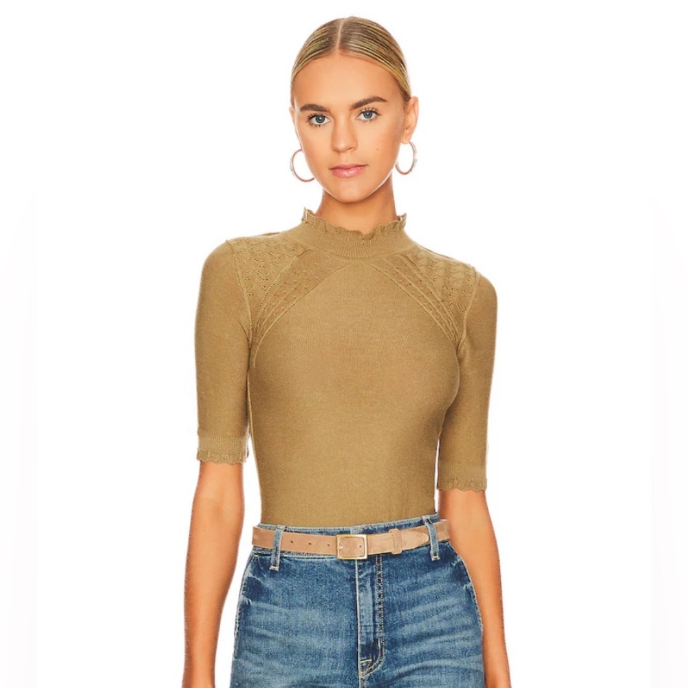 NWT Free People Size XS Winter Warmer Solid Bodysuit in Tropical Nut $78